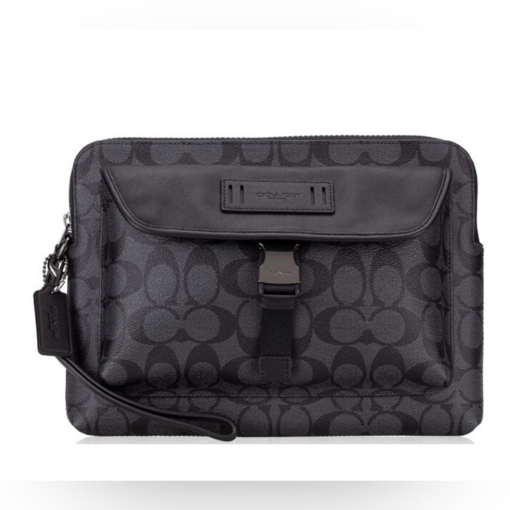 MENS COACH Ranger Pouch In Signature Canvas